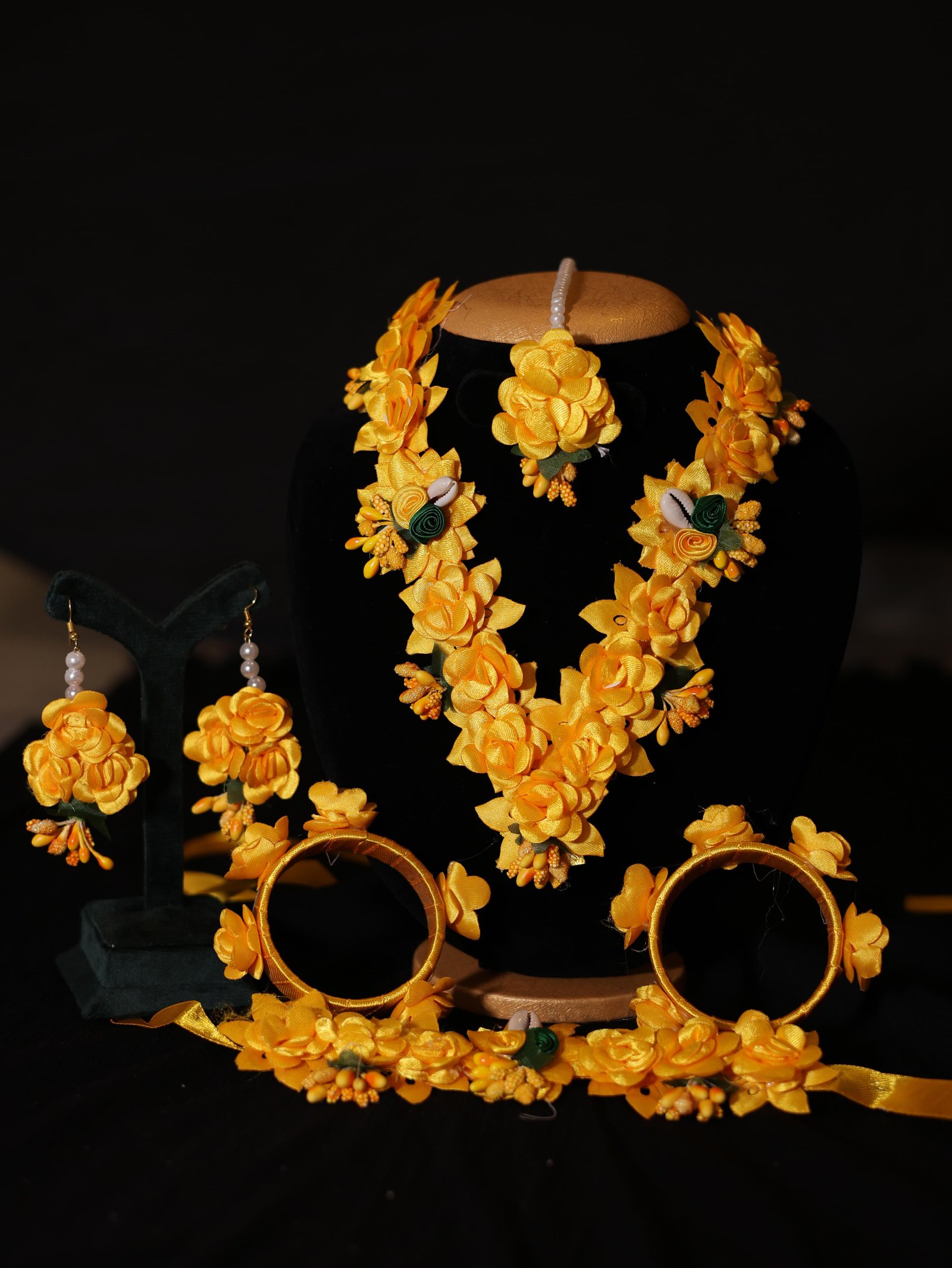 Sunshine Bloom Bridal Haldi Jewellery Set
