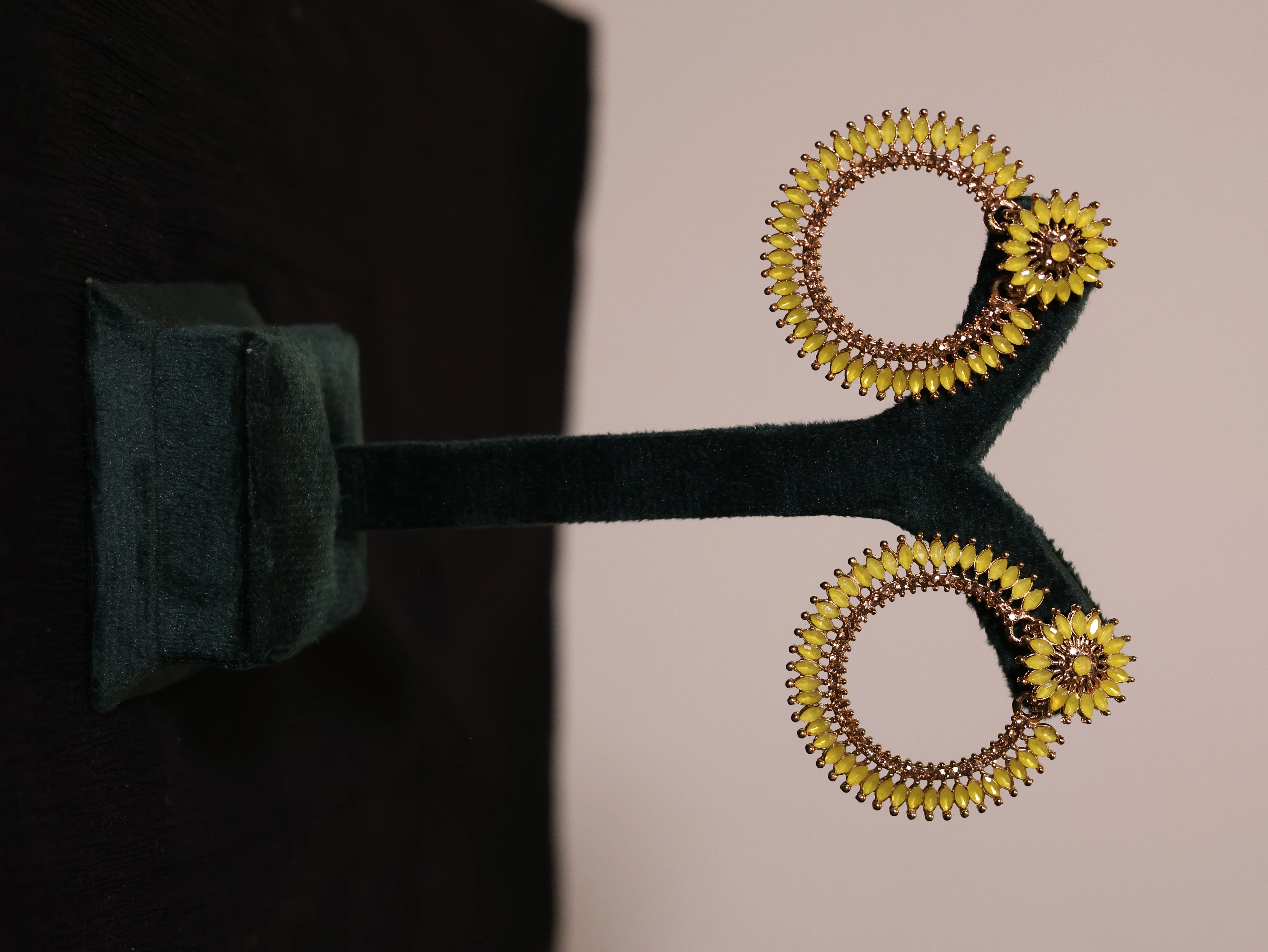 Golden Sunflower Earrings